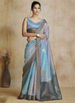 Silk Multi Colour Festival Wear Printed Saree